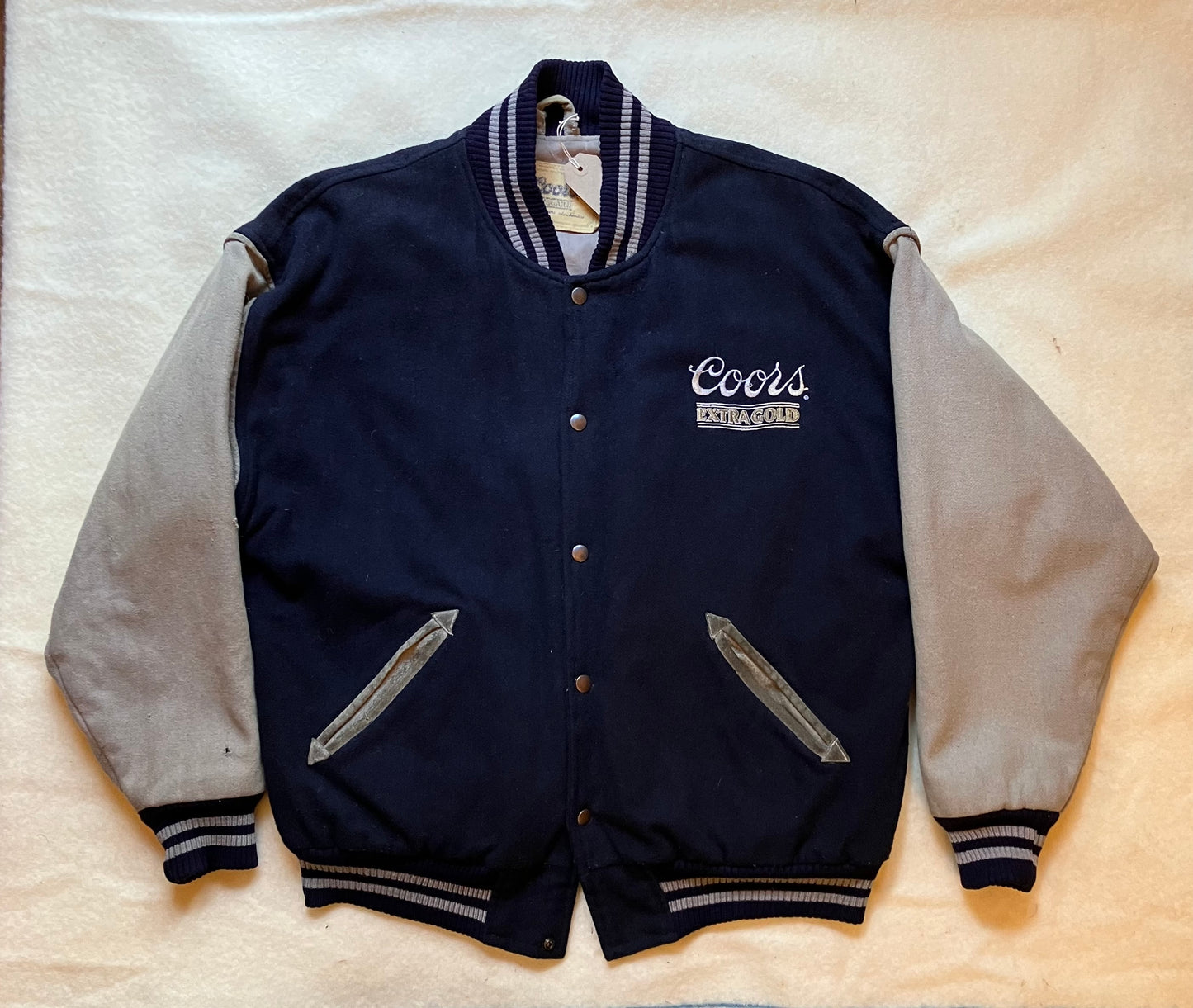 Vintage Coors Beer Varsity Jacket XL