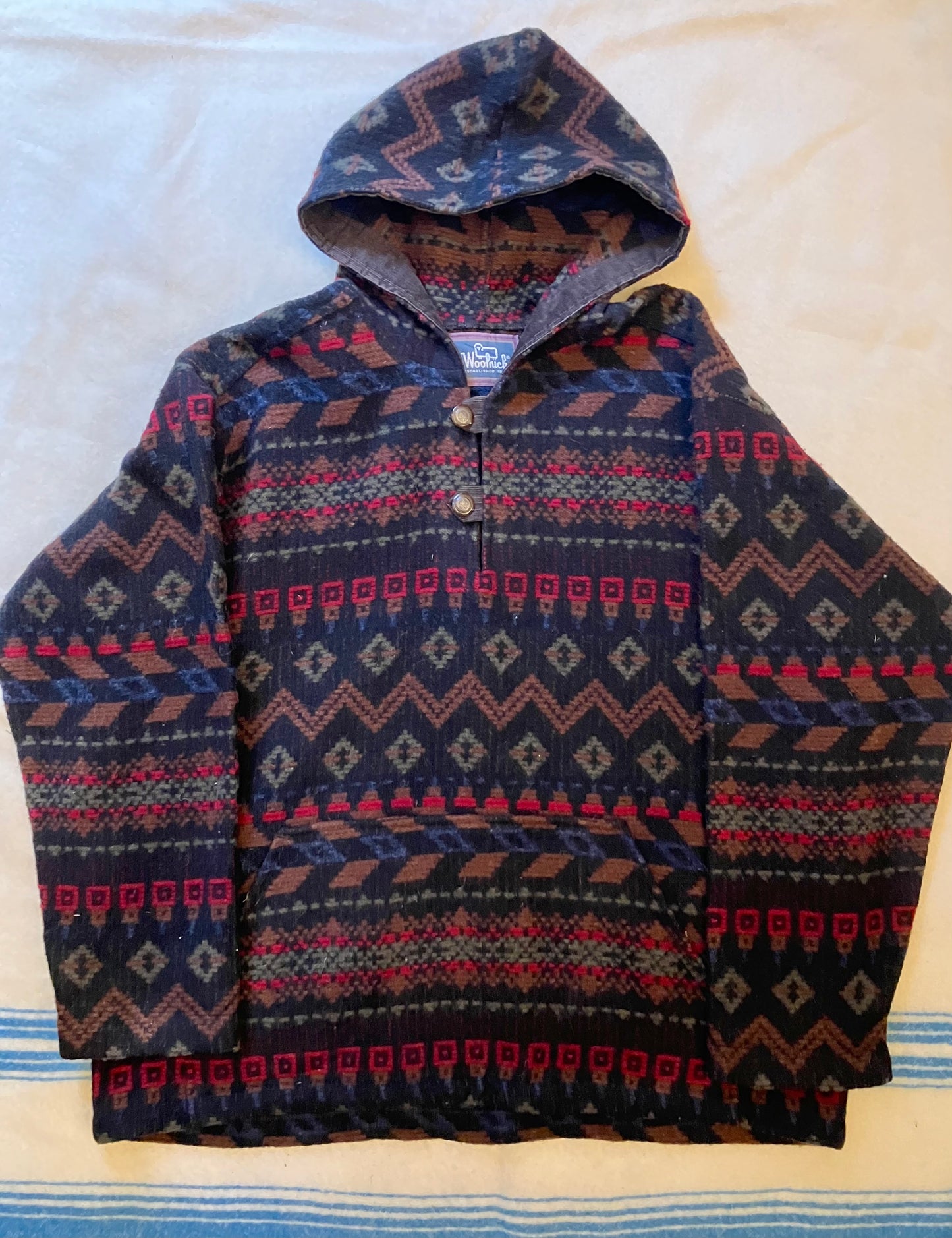 Woolwich Hooded Pullover Smock Label Size XL