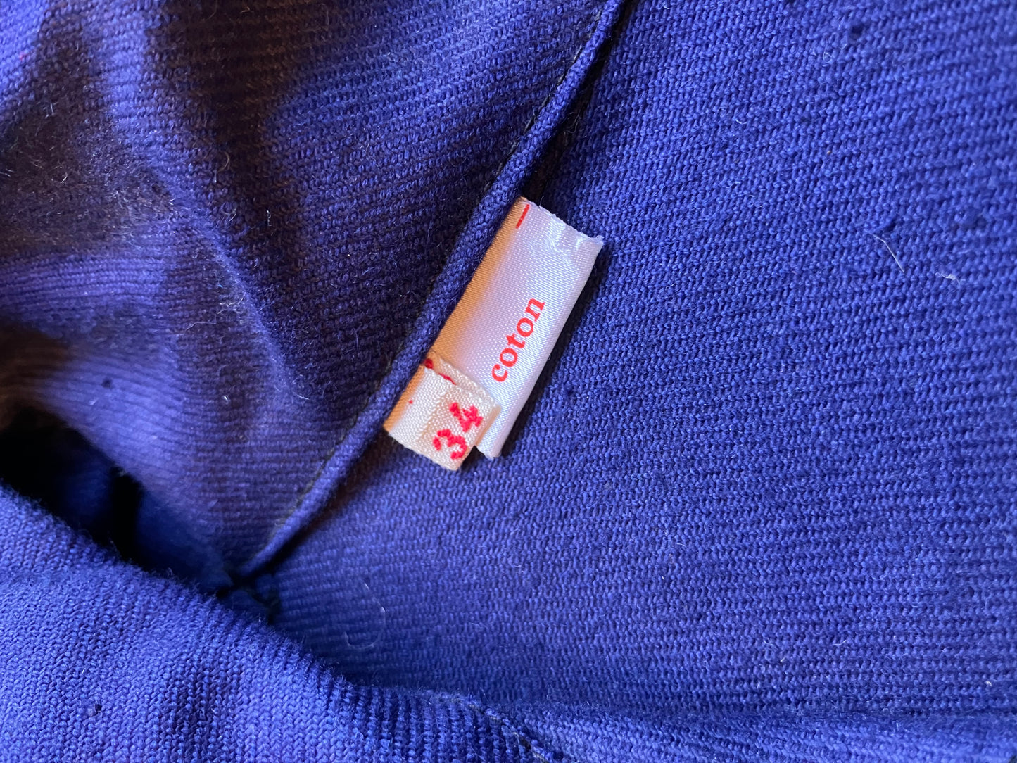 Vintage Blue V Neck Sailing Smock