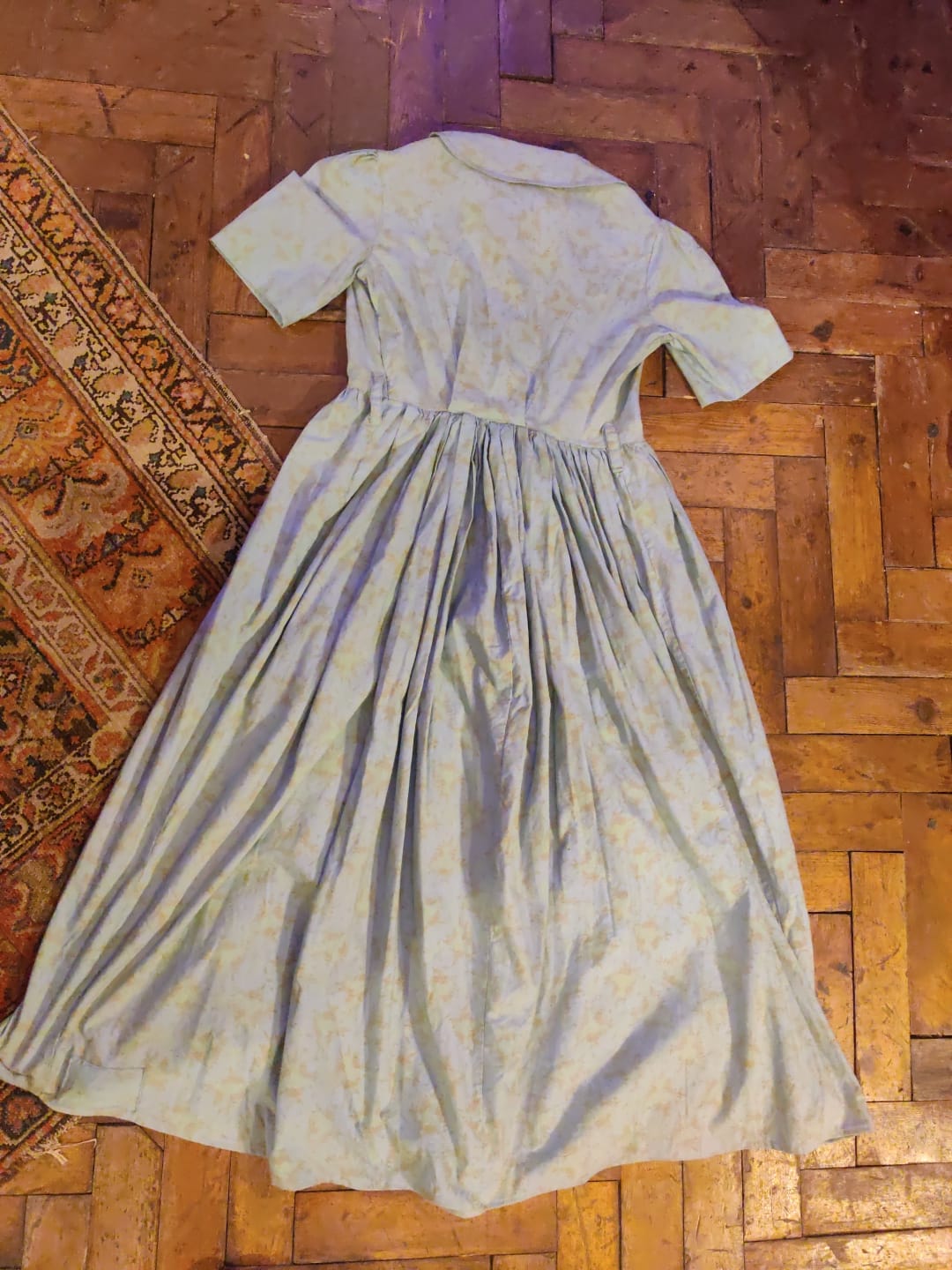 Vintage 1960s/1970s Laura Ashley Made in Wales Collectible Tea Swing Dress