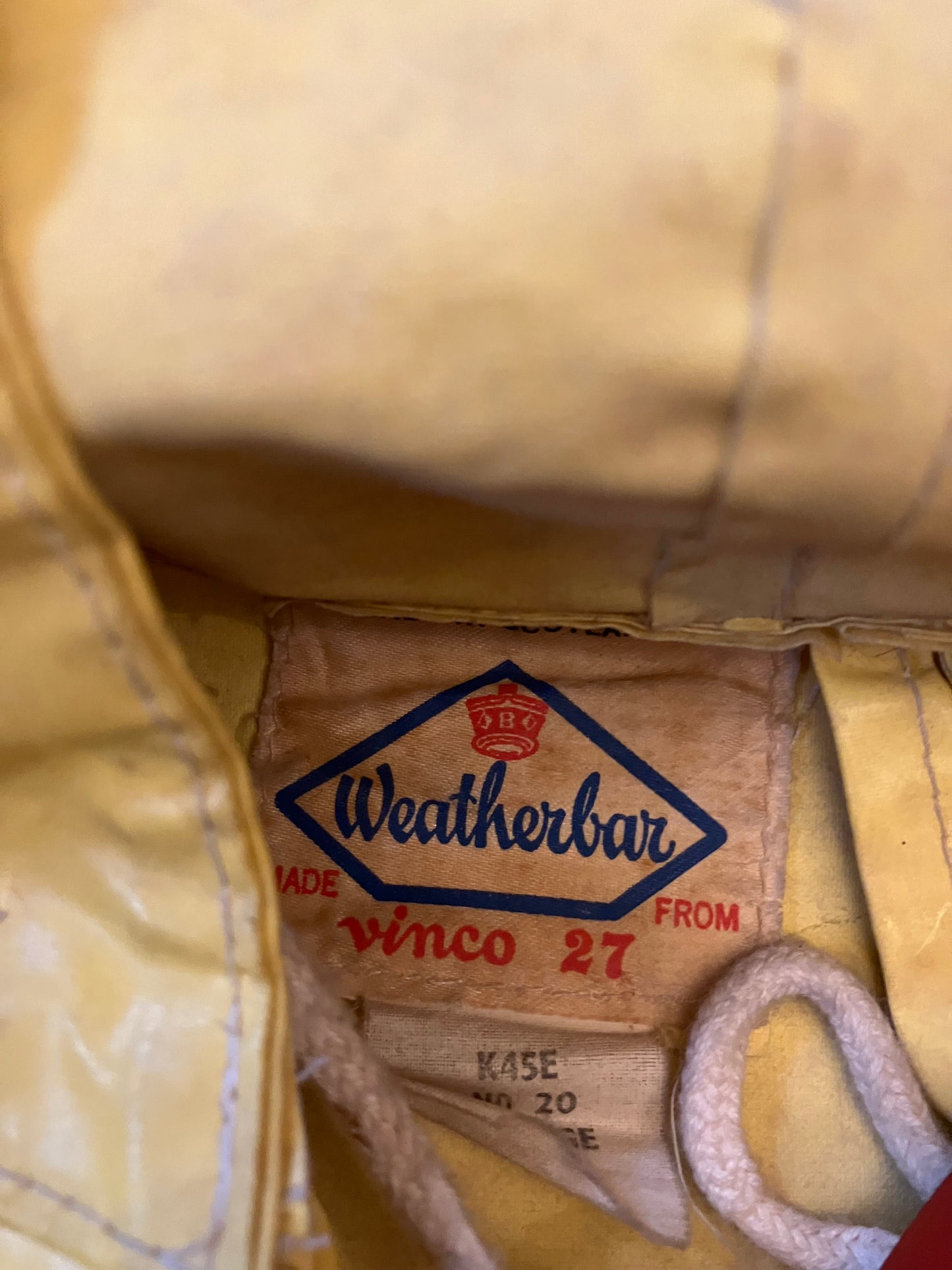 1950s “Weatherbar” Rain Smock Yellow XL
