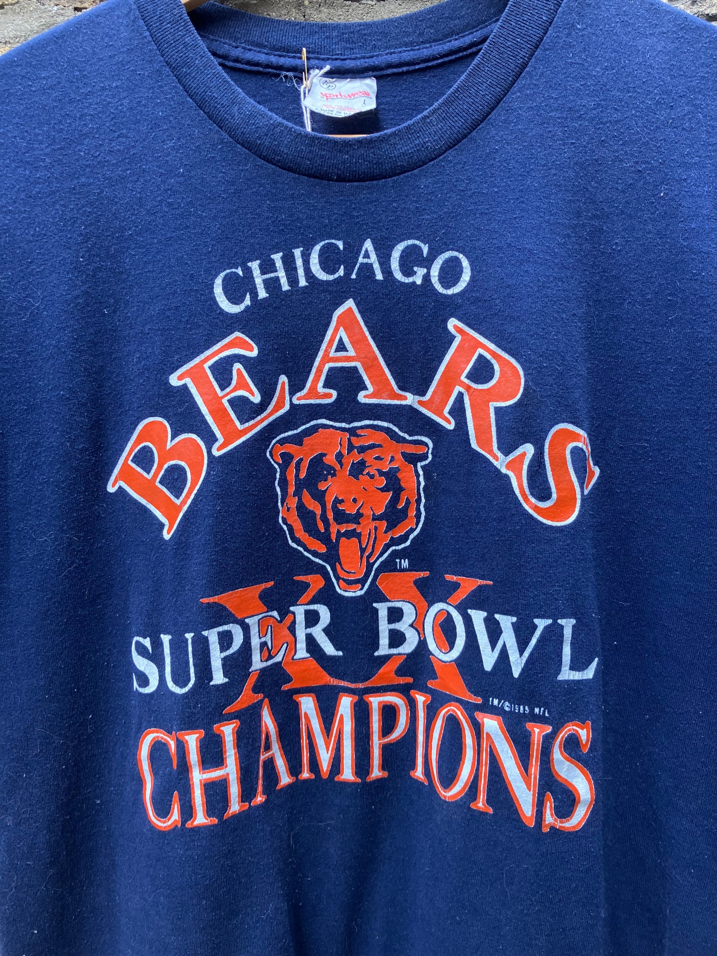 1985 Vintage T-Shirt Chicago Bears Super Bowl Medium