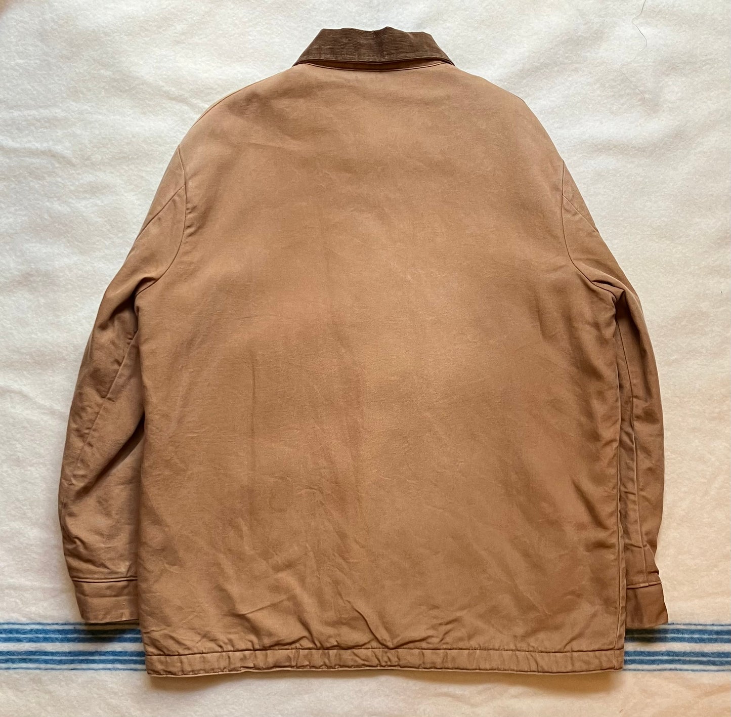 Vintage Tan Blanket Lined Big Ben Wrangler Jacket Cord Collar