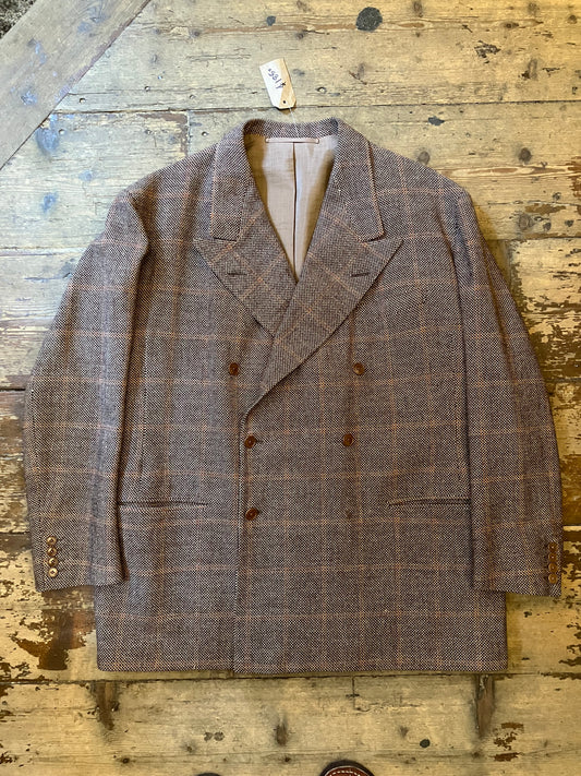 1941 Dated Bespoke Tweed Savile Row Jacket Brown Check