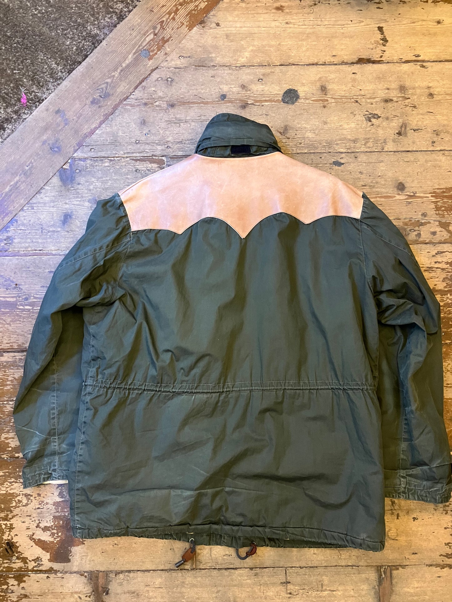 Chevignon Winter Jacket Green/Beige XL Hidden Hood