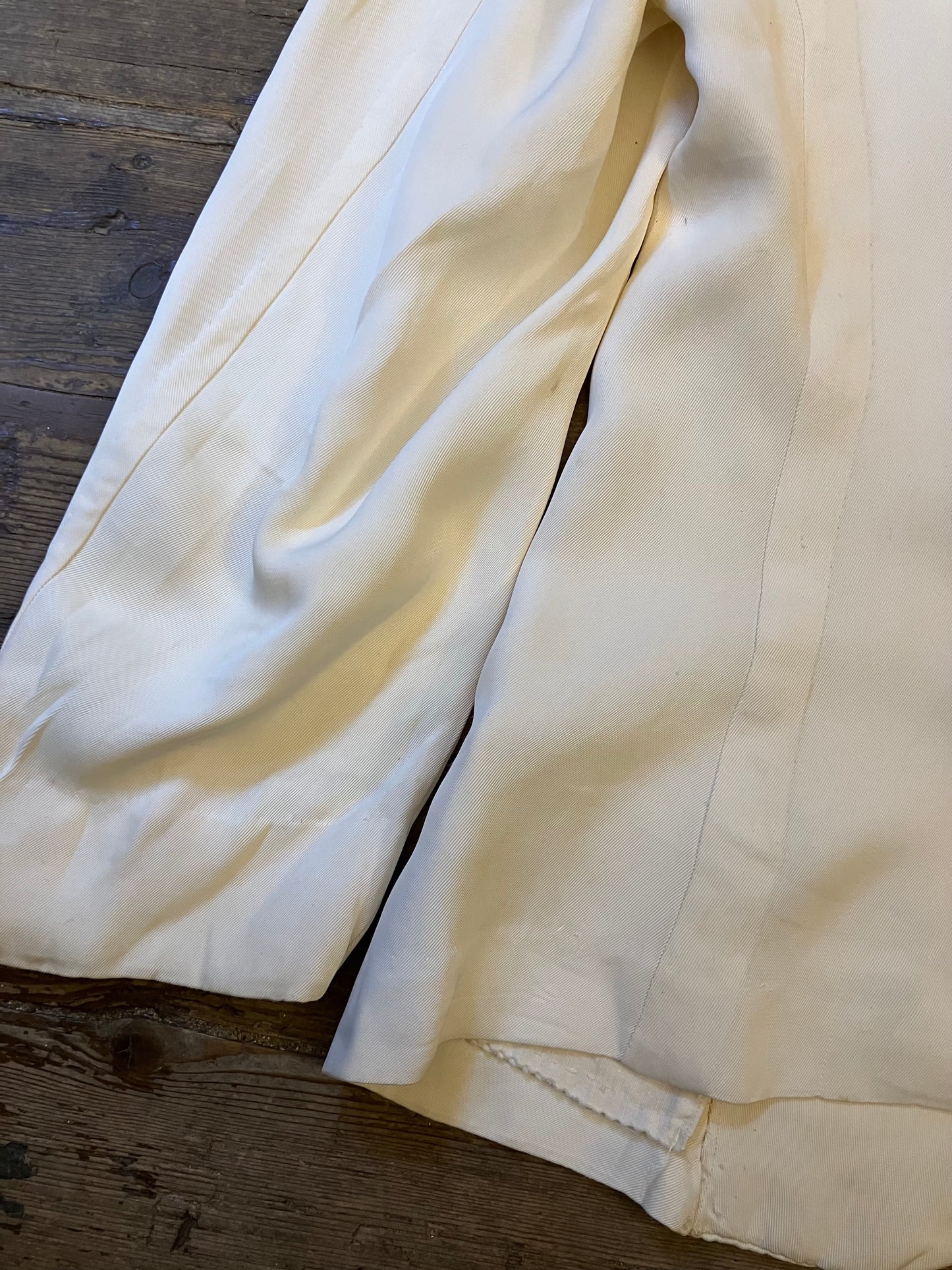 1930s Reworked British Summer Jacket Off White