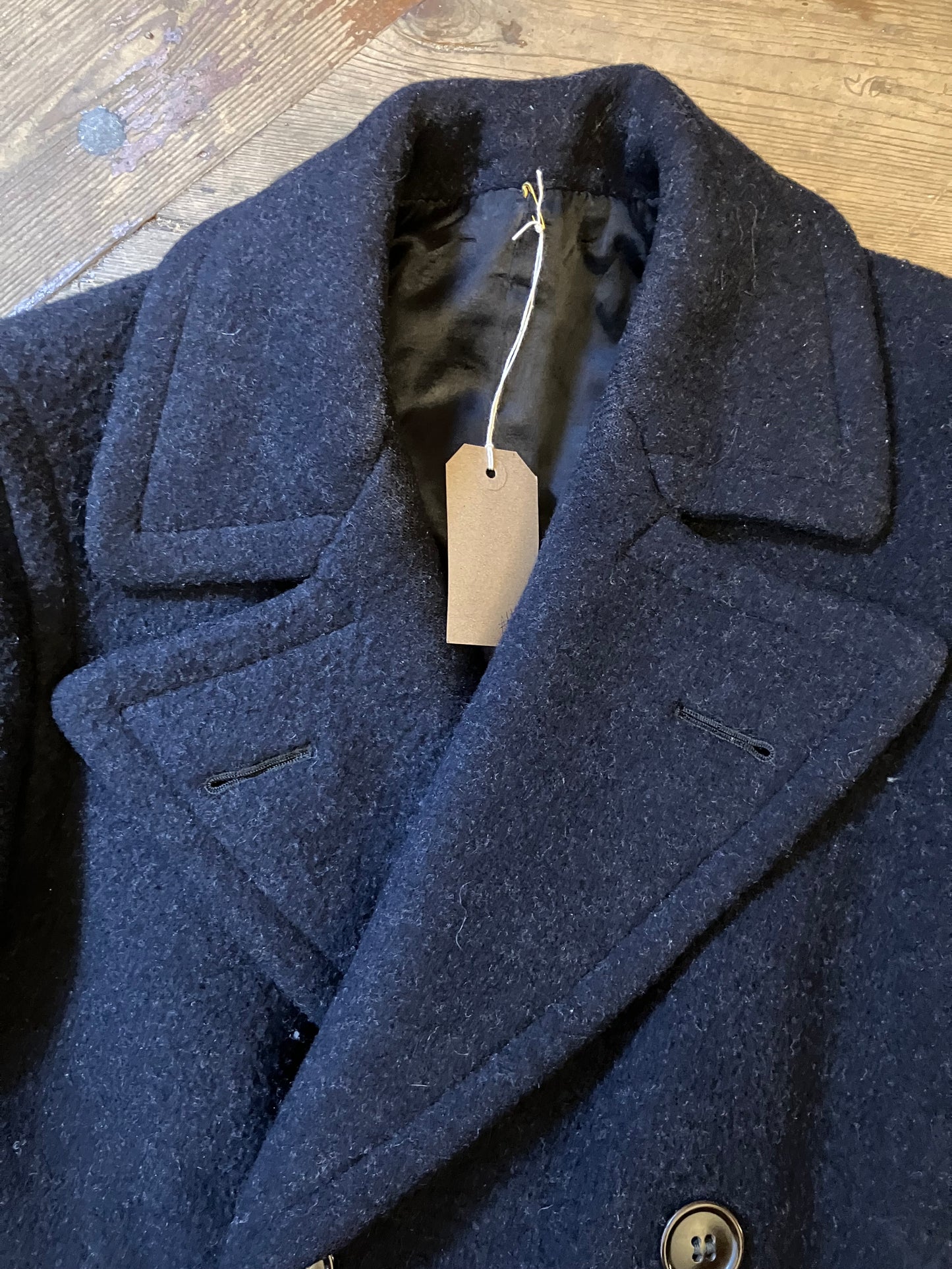 Vintage Double-breasted Wool Overcoat