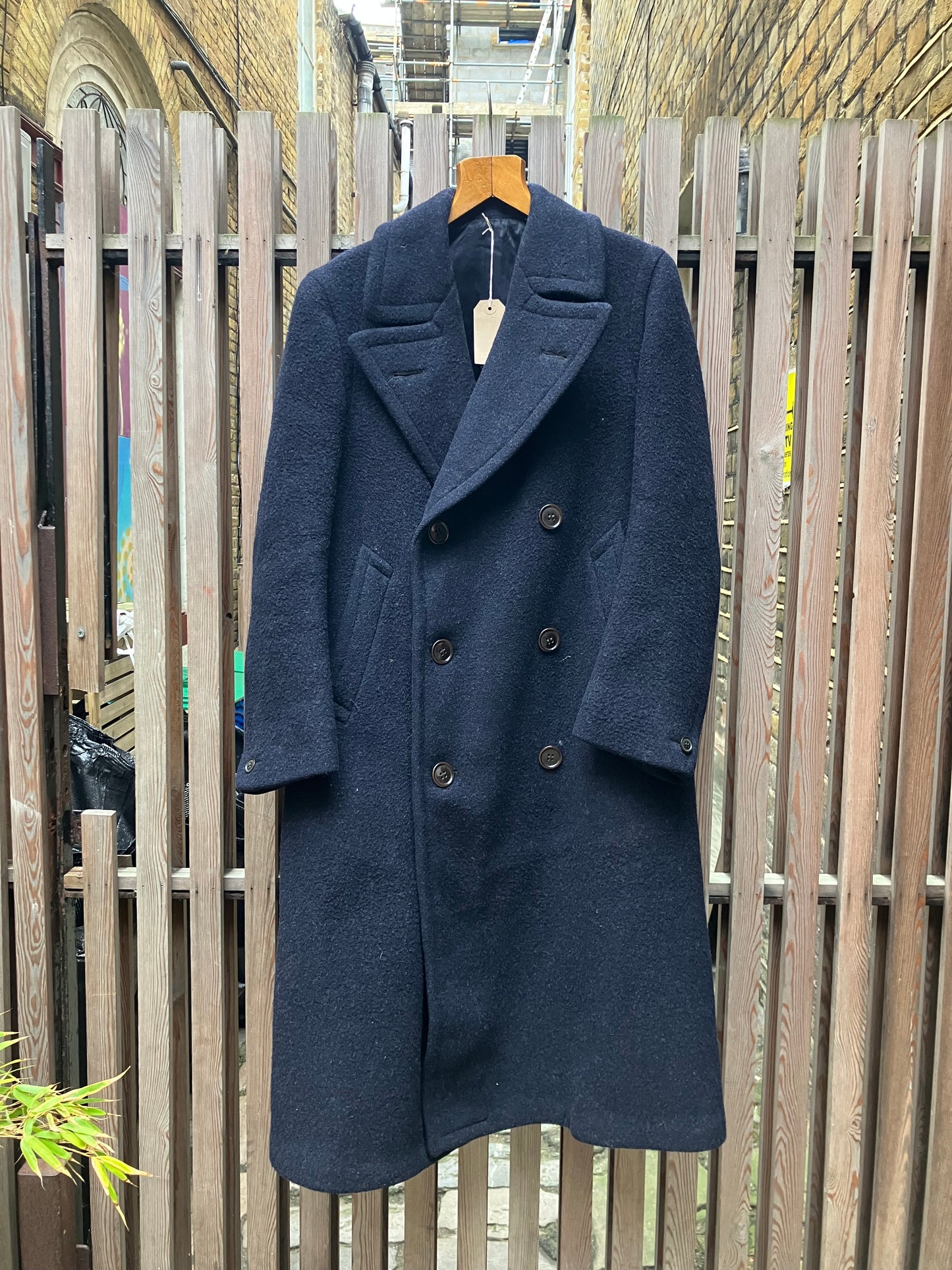 Vintage Double-breasted Wool Overcoat