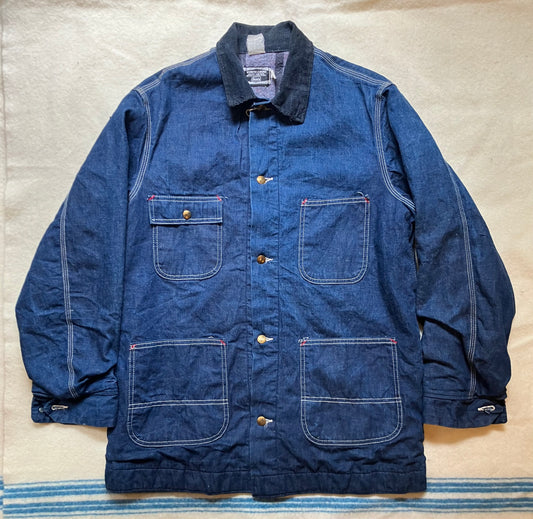 Vintage Denim Sears Blanket Lined Chore Jacket Large