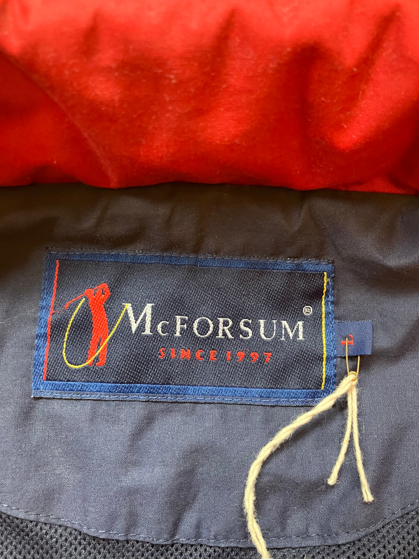 McForsum “Roland” Golf Jacket Blue/Red Labelled Large UK XL