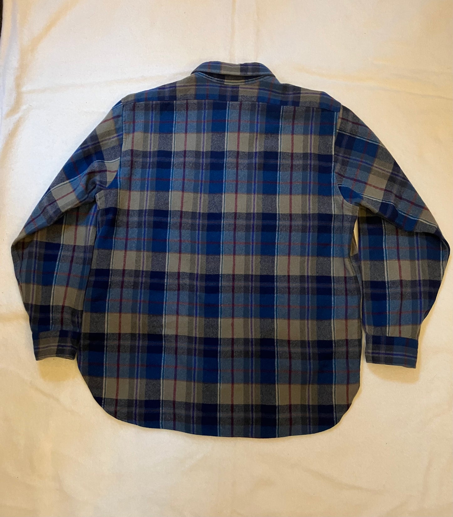 Pendleton Lobo Button Down Wool Check Shirt Size XL