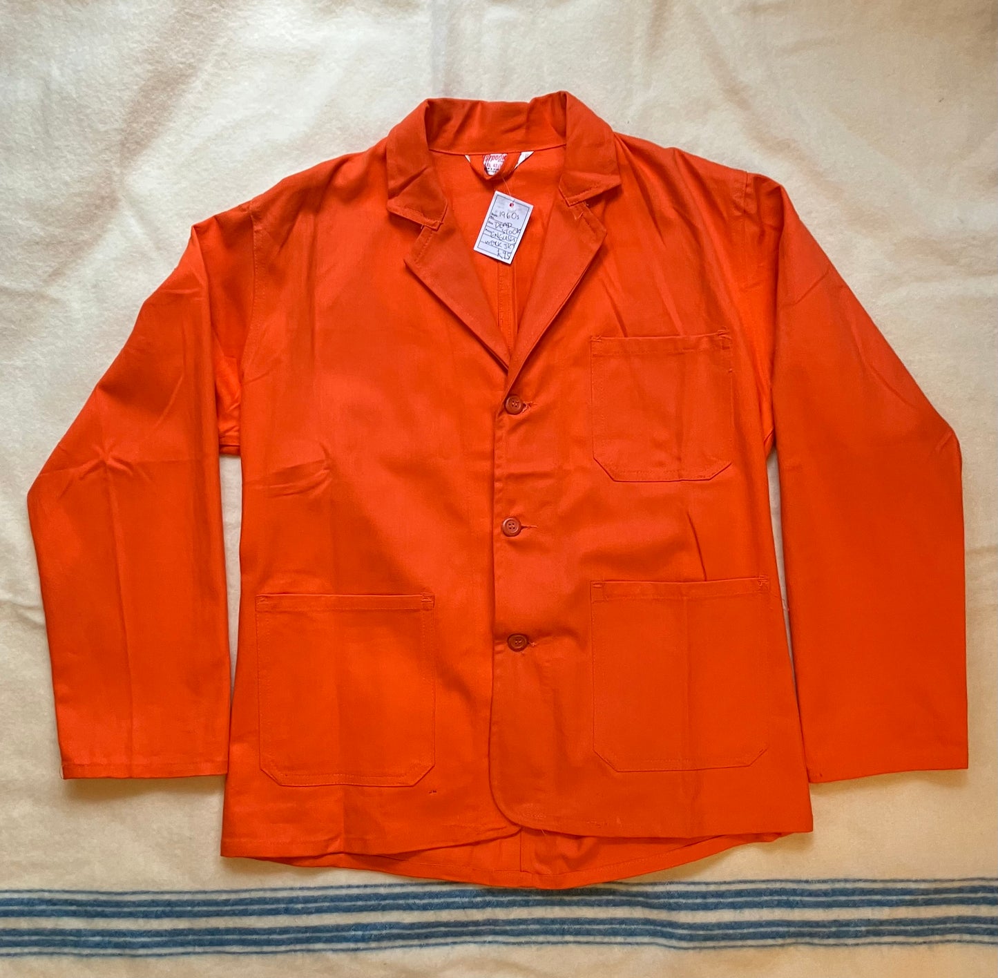 Deadstock British Workwear “Harpoon” Jacket ORANGE 1960s