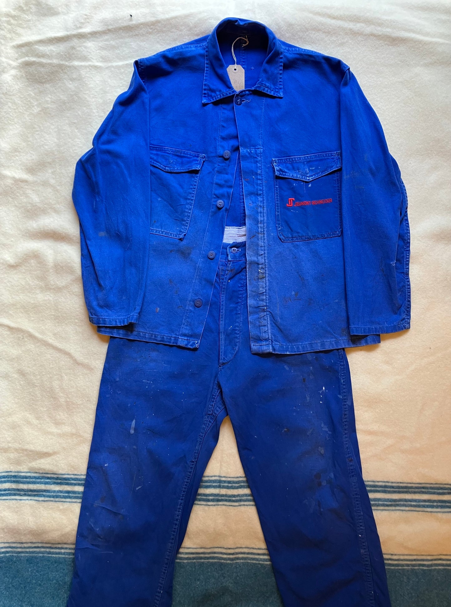 Vintage French Workwear Suit