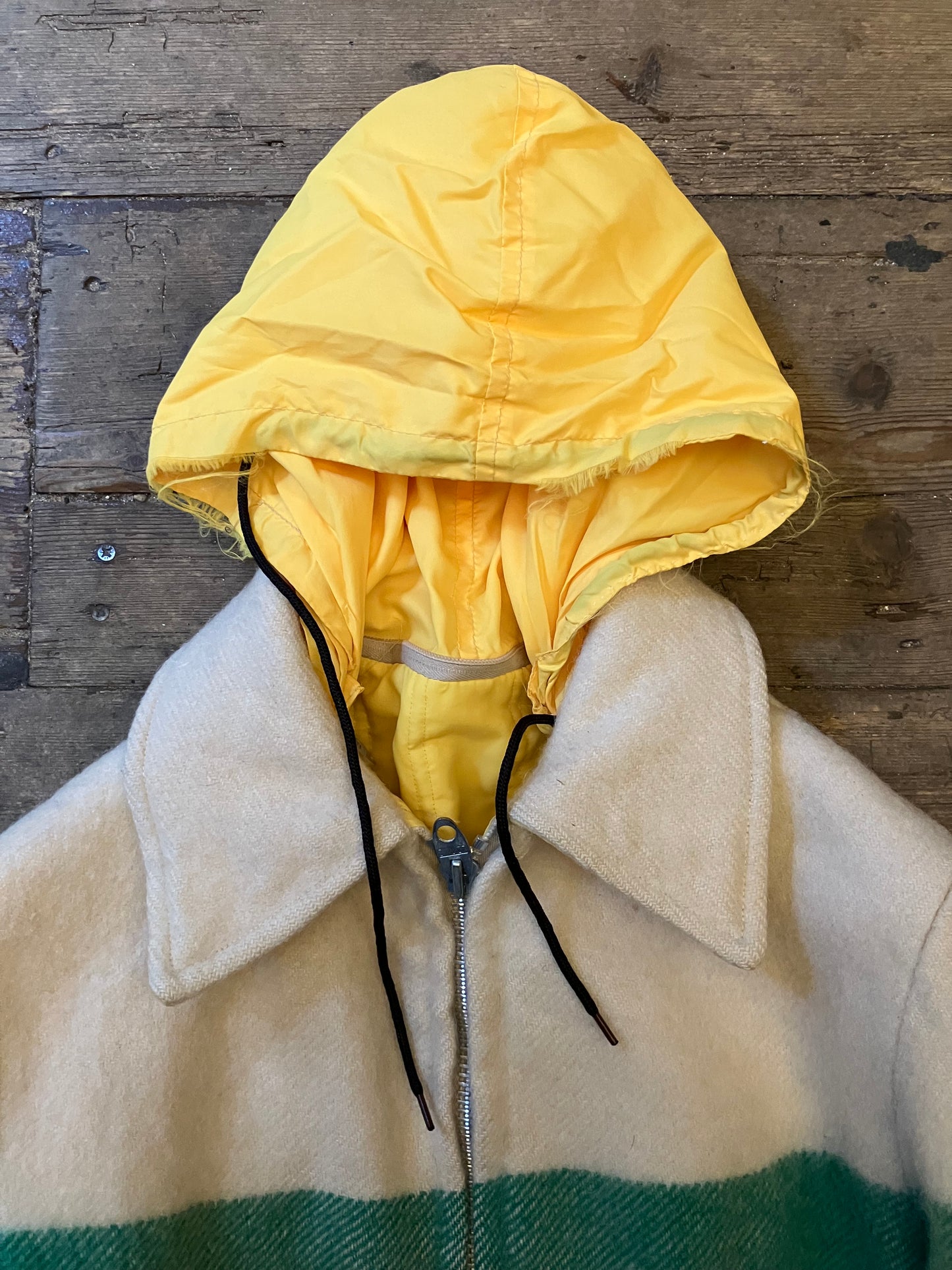 1950s Hudson Bay Reversible Jacket With Hood Small