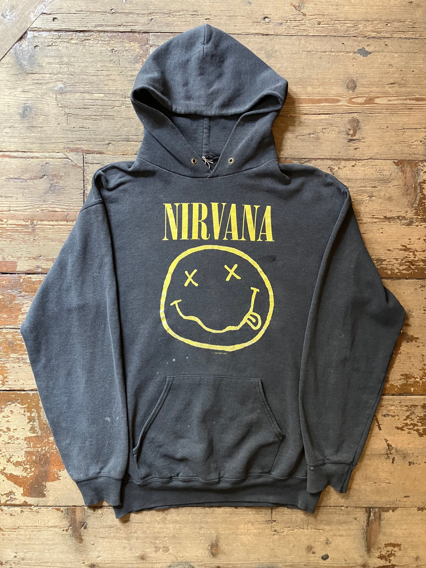 Vintage Original 1992 Nirvana Hooded Sweatshirt Medium