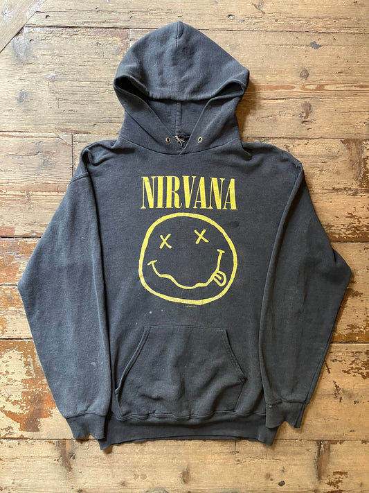 Vintage Original 1992 Nirvana Hooded Sweatshirt Medium