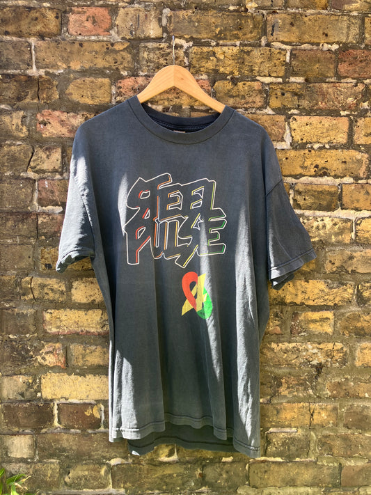 Vintage Steel Pulse T-Shirt Faded Black XL