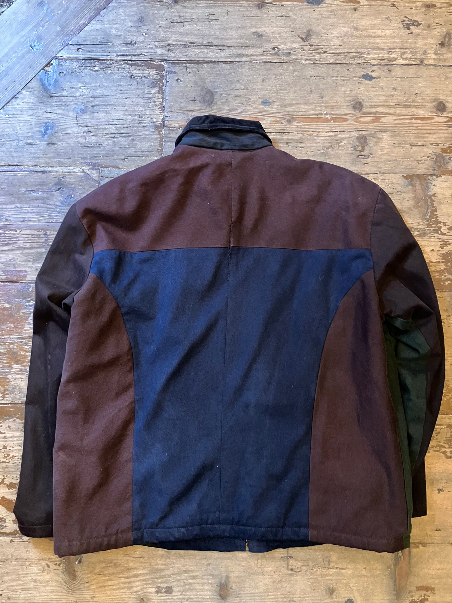 Reworked Carhartt Jacket Blue Green Wine Black XL