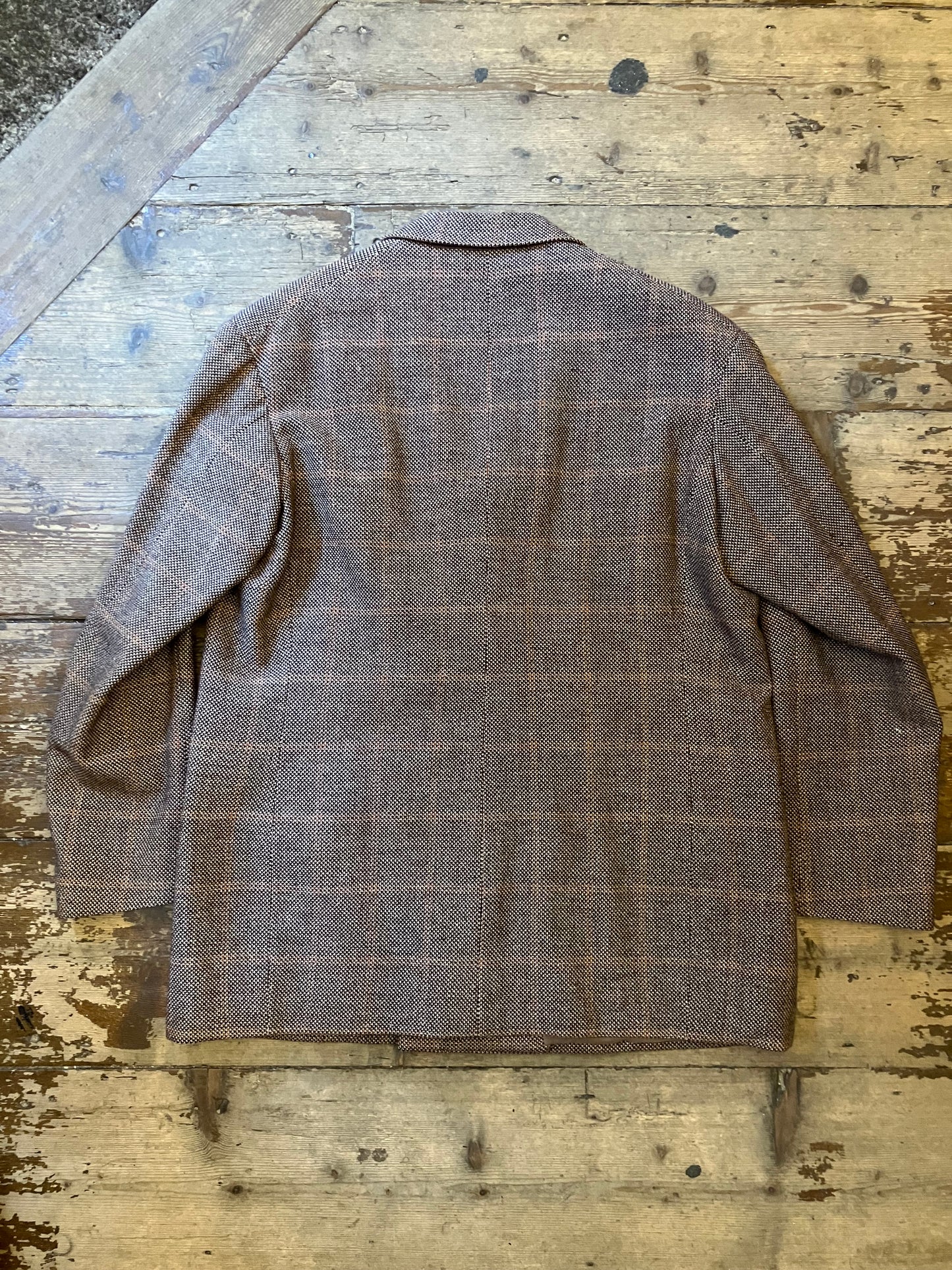 1941 Dated Bespoke Tweed Savile Row Jacket Brown Check