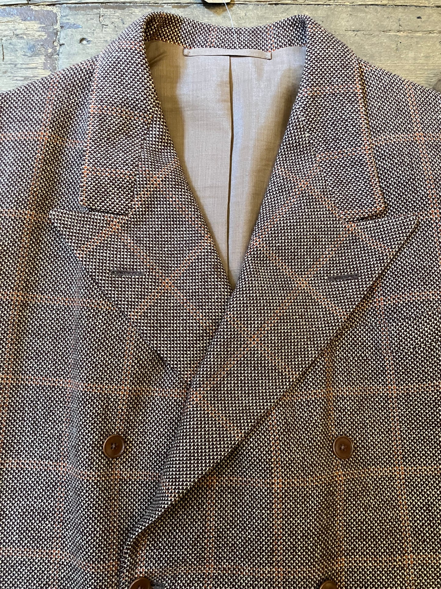 1941 Dated Bespoke Tweed Savile Row Jacket Brown Check