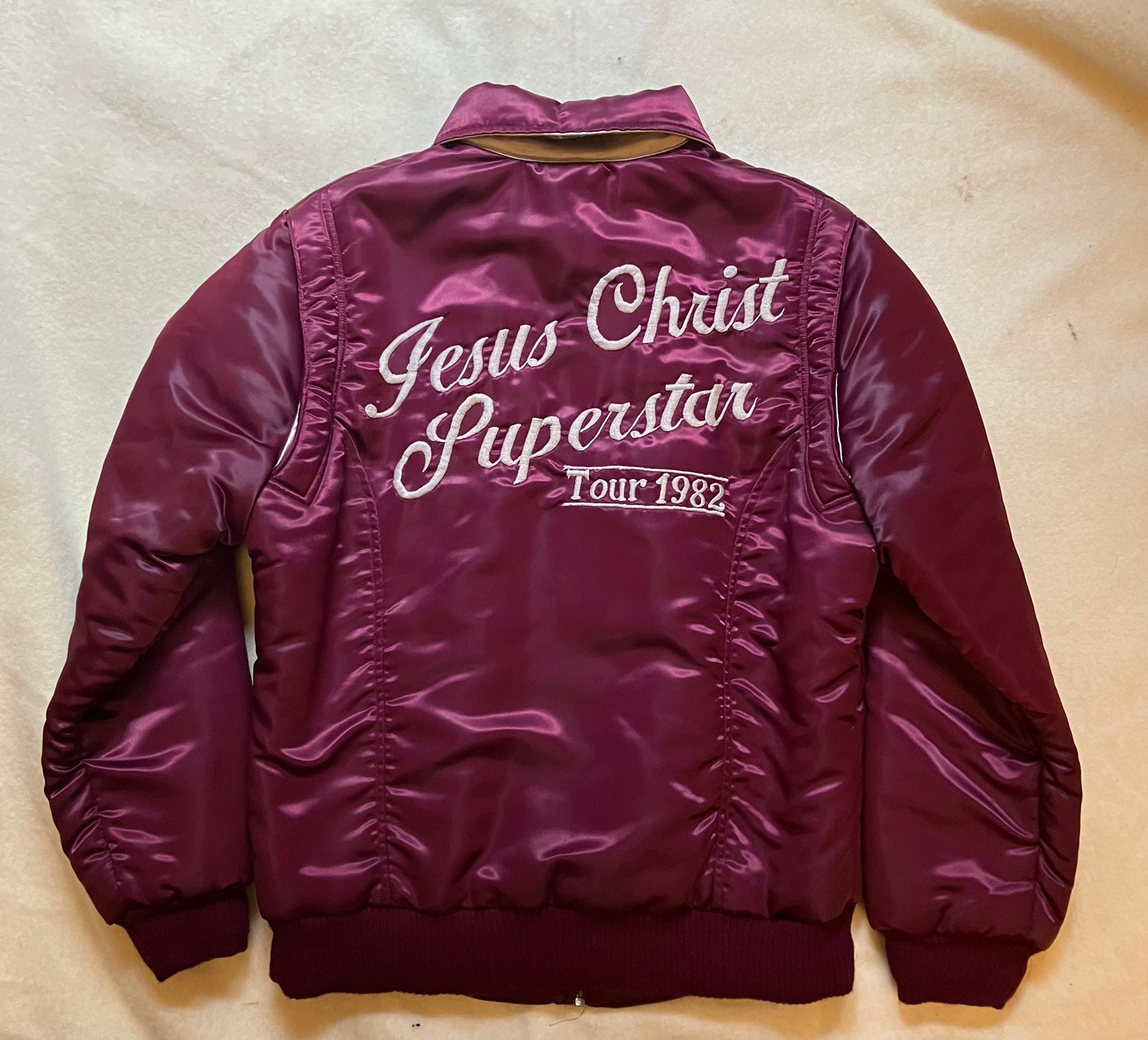 1982 Jesus Christ Superstar Tour Jacket Purple/Silver Made In Uk Small