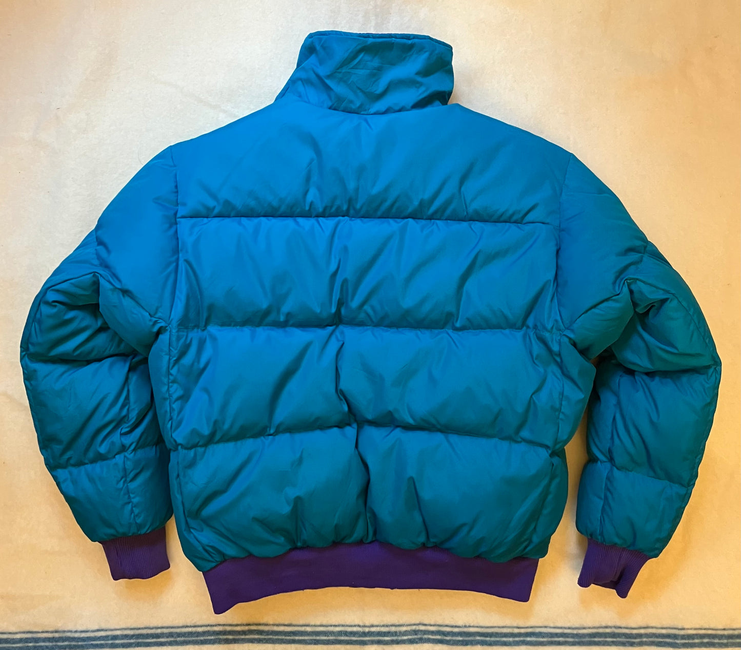 Vintage Columbia Reversible Puffa Jacket Small Purple/Turquoise