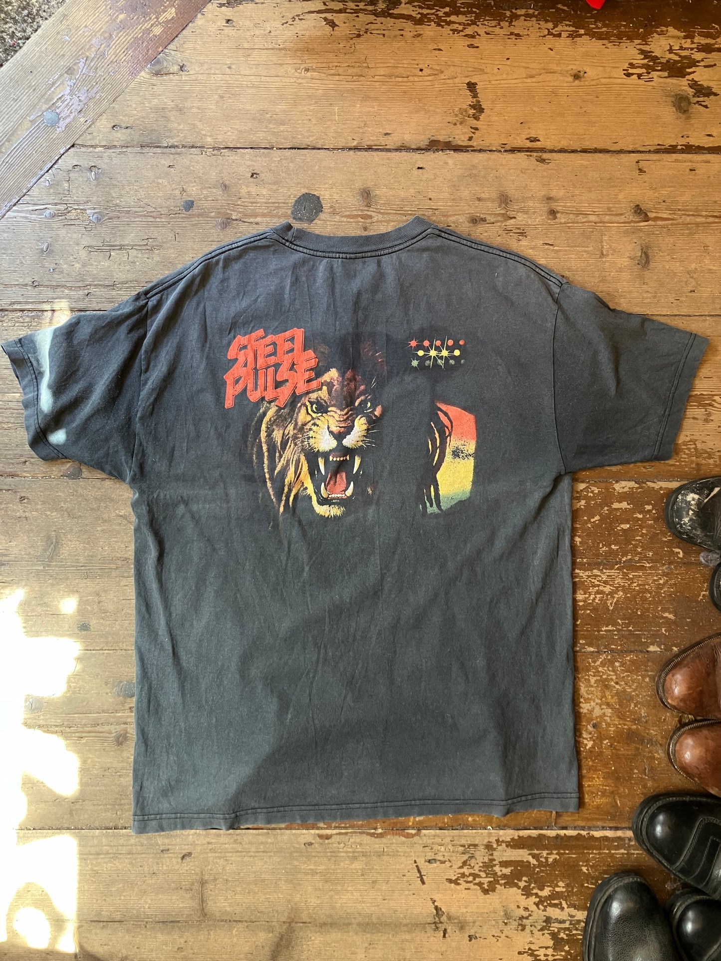 Vintage Steel Pulse T-Shirt Faded Black XL