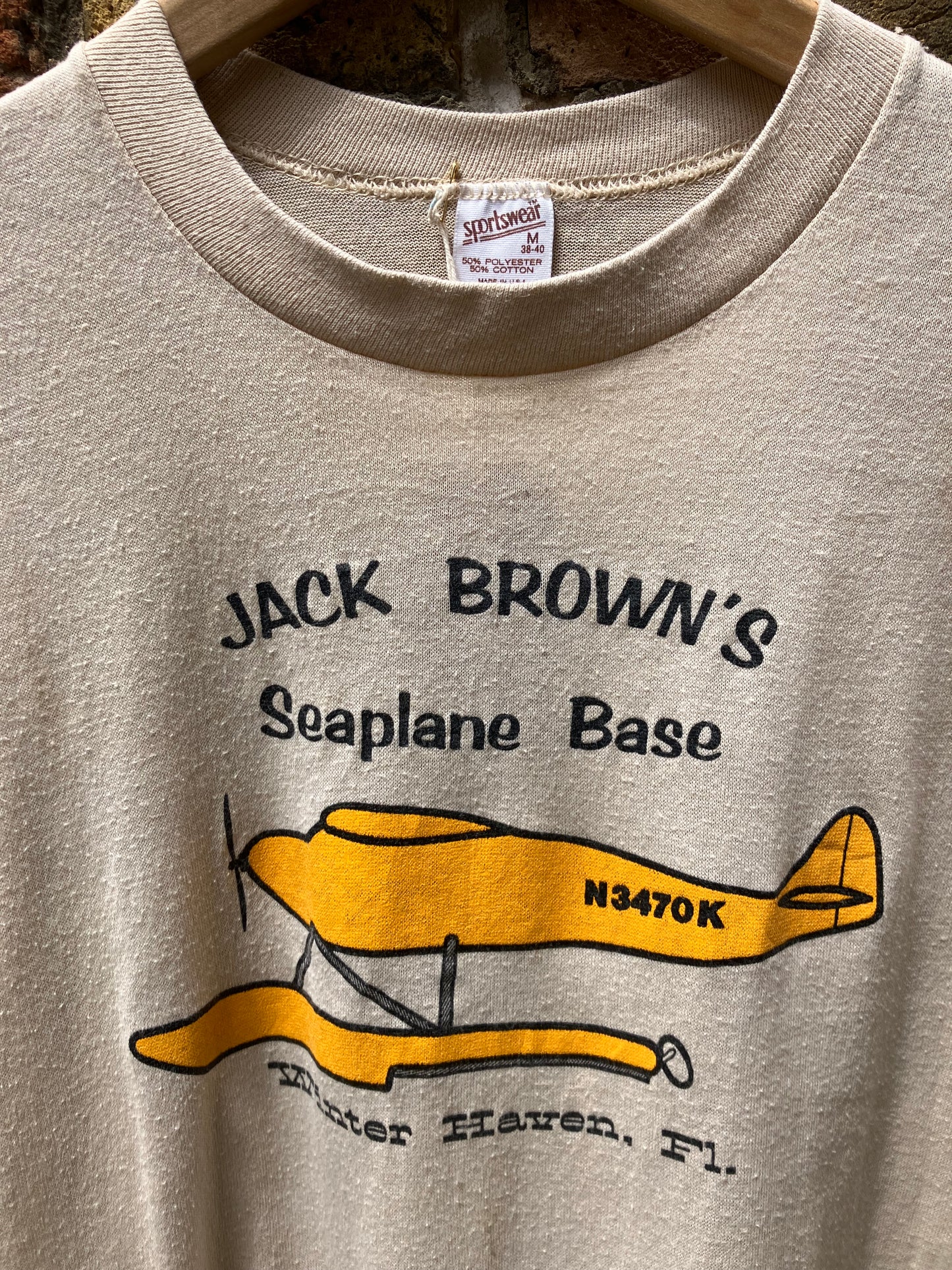 Vintage T-Shirt ‘Frank Brown,s Seaplane’ Fits Small