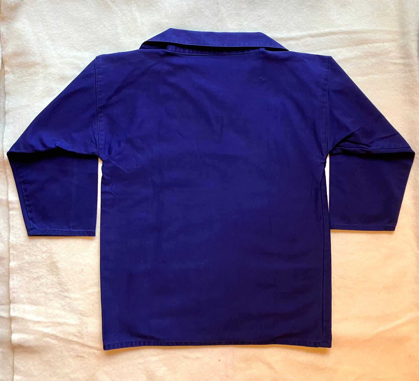 Vintage Blue V Neck Sailing Smock