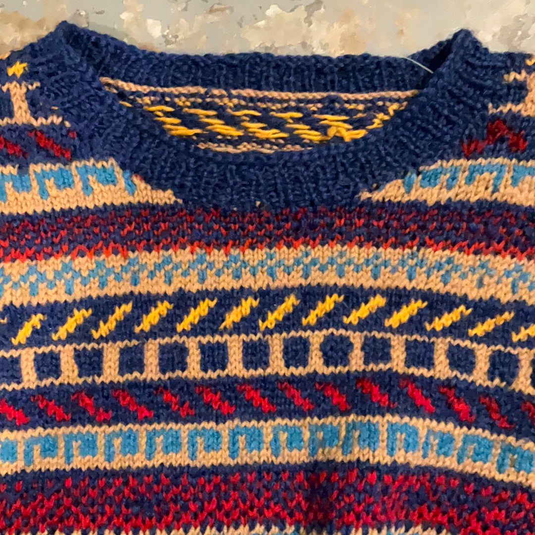 1940s Hand Knitted Wool Jumper