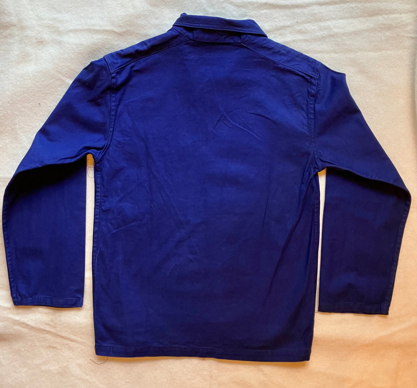 Vintage Blue V Neck Sailing Smock