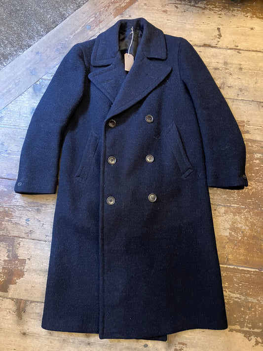 Vintage Double-breasted Wool Overcoat