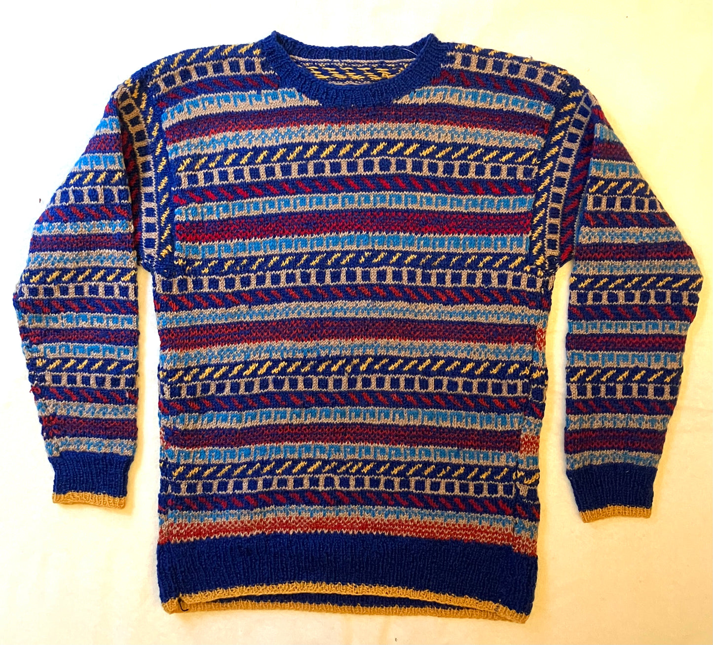 1940s Hand Knitted Wool Jumper