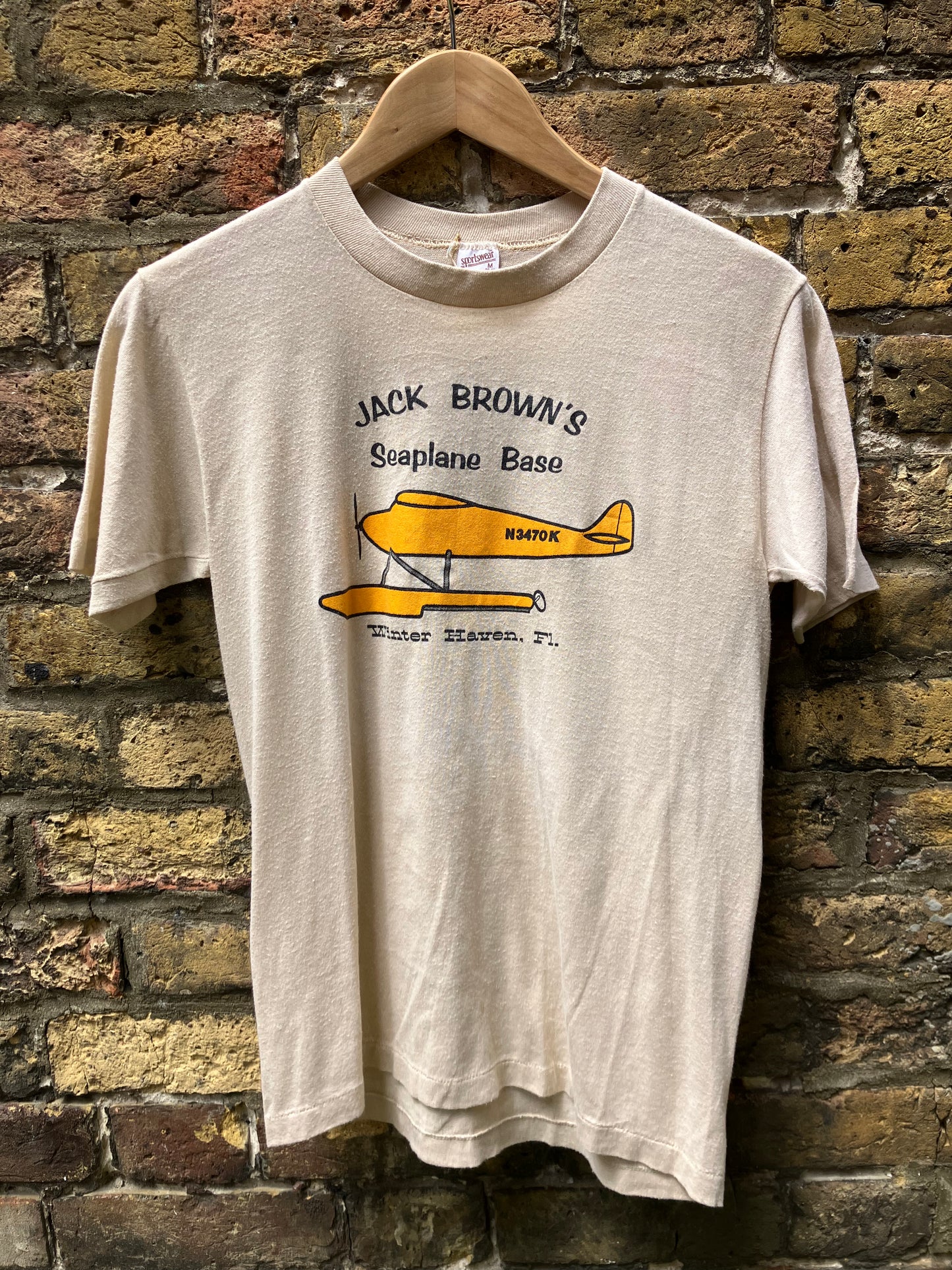 Vintage T-Shirt ‘Frank Brown,s Seaplane’ Fits Small