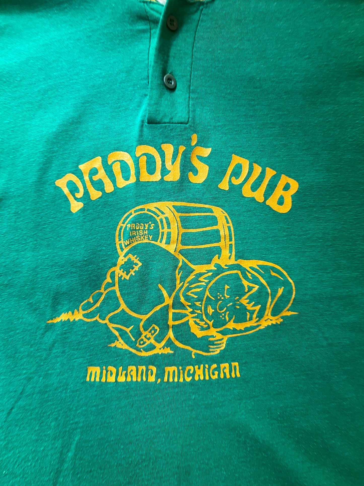 1970s “Paddy’s Pub Michigan” Baseball T-Shirt