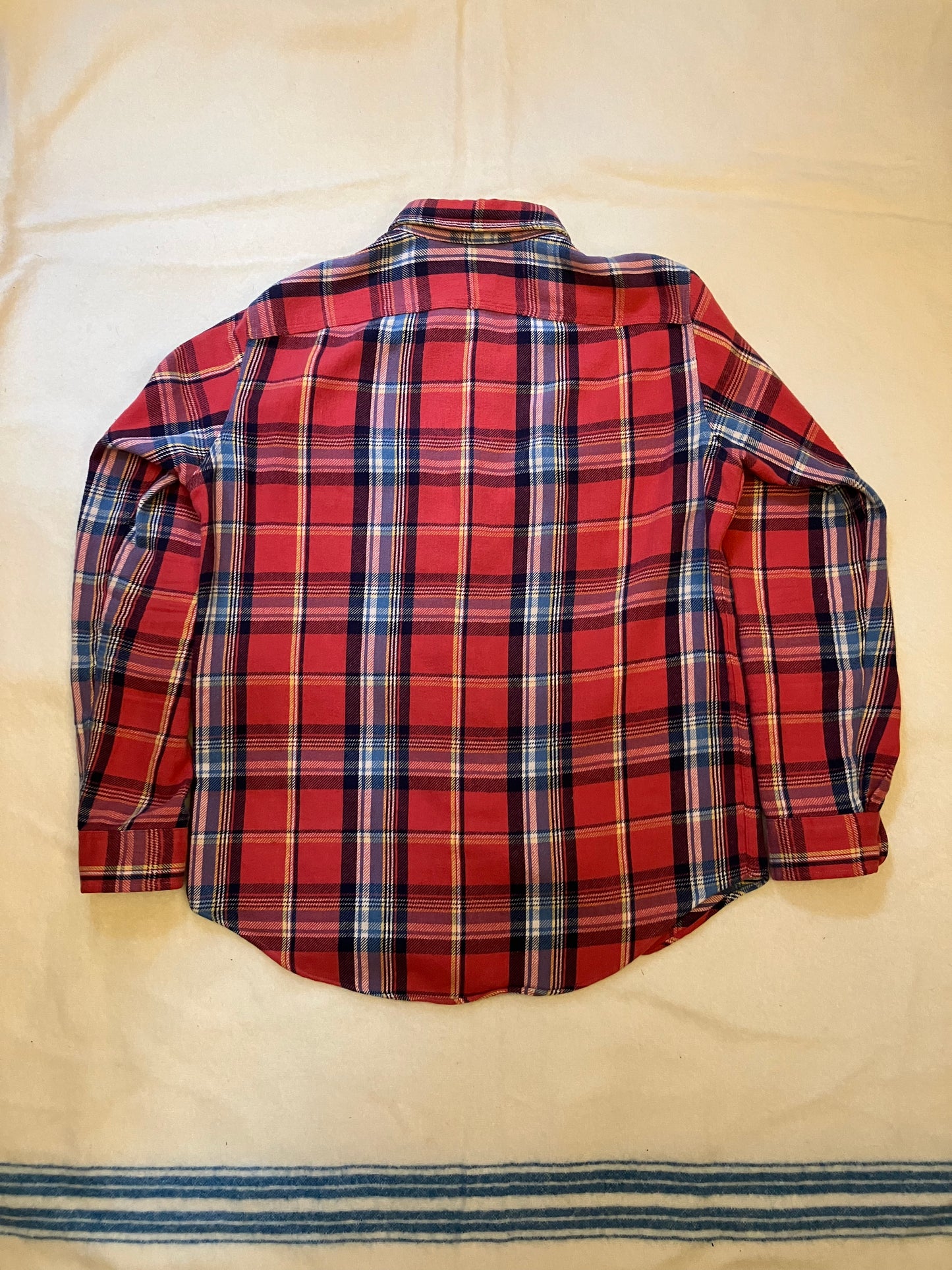 Vintage Ralph Lauren Polo Red & Blue Plaid Shirt